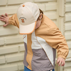 Dave&Bella Toddler Boys/Girls Breathable Beige/Pink Cotton Baseball Caps