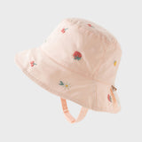 Dave&Bella Toddler Girls Peach Pink Breathable Cotton Fisherman Hats