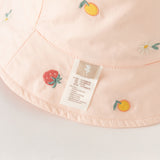 Dave&Bella Toddler Girls Peach Pink Breathable Cotton Fisherman Hats