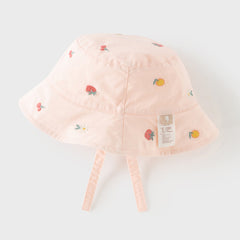 Dave&Bella Toddler Girls Peach Pink Breathable Cotton Fisherman Hats