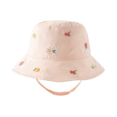 Dave&Bella Toddler Girls Peach Pink Breathable Cotton Fisherman Hats