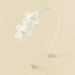 Dave&Bella Girls Pearl Headband Princess Hair Accessory