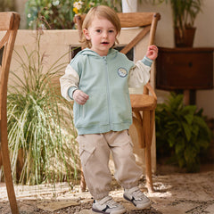 Dave&Bella Toddler Boys/Girls Green/Pink Cute Animal-shaped Outwear Hooded Coats