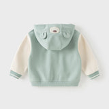 Dave&Bella Toddler Boys/Girls Green/Pink Cute Animal-shaped Outwear Hooded Coats