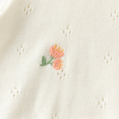 Dave&Bella Toddler Girls Casual Beige Lightweight Cotton Sweater Cardigans