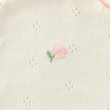 Dave&Bella Toddler Girls Casual Beige Lightweight Cotton Sweater Cardigans