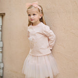 Dave&Bella Toddler Girls Summer Sweet Pink Comfortable Top Mesh Skirt Suits