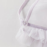 Dave&Bella Toddler Girls Elegant Purple Stylish Mesh Dress(hat)