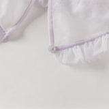 Dave&Bella Toddler Girls Elegant Purple Stylish Mesh Dress(hat)