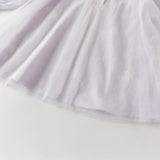 Dave&Bella Toddler Girls Elegant Purple Stylish Mesh Dress(hat)