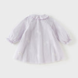 Dave&Bella Toddler Girls Elegant Purple Stylish Mesh Dress(hat)
