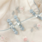 Dave&Bella Toddler Girls Chinese-style Pink Turtle Flower Embroidery Mesh A-line Dress