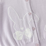 Dave&Bella Toddler Girls Purple Breathable Cotton Sweater Cardigans Tops