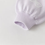 Dave&Bella Toddler Girls Purple Breathable Cotton Sweater Cardigans Tops