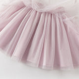 Dave&Bella Toddler Girls Purple Pink Floral Print Chinese-style Turtle Top Mesh Skirt Suits