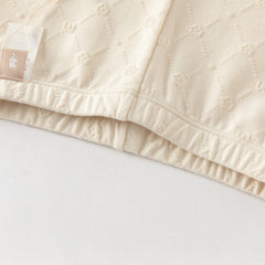 Dave&Bella Toddler Girls Light Grey/Apricot Cute Rabbit Versatile Slim Leggings