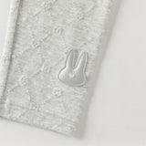 Dave&Bella Toddler Girls Light Grey/Apricot Cute Rabbit Versatile Slim Leggings