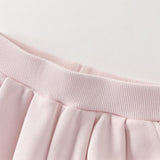 Dave&Bella Toddler Girls Sweet Peach Pink Hooded Rabbit-shaped Top Pant Suits