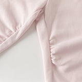 Dave&Bella Toddler Girls Sweet Peach Pink Hooded Rabbit-shaped Top Pant Suits