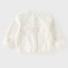 Dave&Bella Toddler Girls Floral Sweet Fleece Soft Warm Comfortable Coats