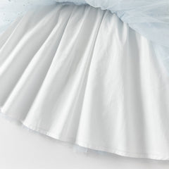 Dave&Bella Toddler Girls Elegant Sky Blue Long Sleeve Princess Birthday Mesh Dress