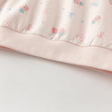 Dave&Bella Toddler Girls Sweet Pink Long Sleeve Casual Top Pant Suits