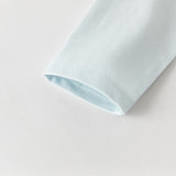 Dave&Bella Toddler Girls Cute Light Blue Breathable Cotton T-shirt Tops