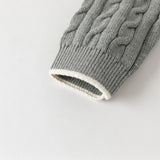 Dave&Bella Kids Boys Grey/Beige Breathable Cotton Sweater Cardigans