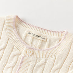 Dave&Bella Kids Boys Grey/Beige Breathable Cotton Sweater Cardigans