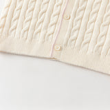 Dave&Bella Kids Boys Grey/Beige Breathable Cotton Sweater Cardigans