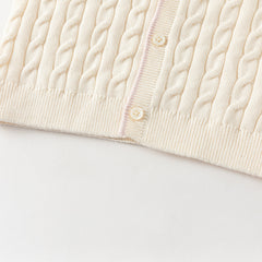 Dave&Bella Kids Boys Grey/Beige Breathable Cotton Sweater Cardigans