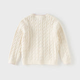 Dave&Bella Kids Boys Grey/Beige Breathable Cotton Sweater Cardigans