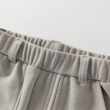 Dave&Bella Toddler Boys Casual Grey Straight-leg Wide Pants