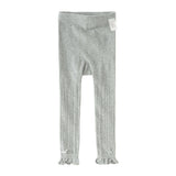 Dave&Bella Kids Girls Grey/Beige Slim Stretchable Footless Leggings