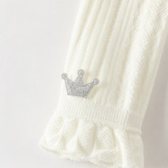 Dave&Bella Kids Girls Grey/Beige Slim Stretchable Footless Tights Leggings