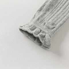 Dave&Bella Kids Girls Grey/Beige Slim Stretchable Footless Tights Leggings