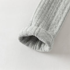 Dave&Bella Kids Girls Grey/Beige Slim Stretchable Footless Tights Leggings