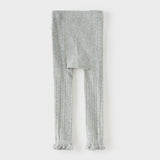 Dave&Bella Kids Girls Grey/Beige Slim Stretchable Footless Leggings