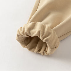 Dave&Bella Toddler Boys Grey/Khaki Cute Animal-shaped Drawstring Loose Pants