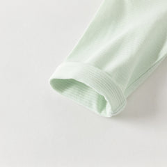 Dave&Bella Baby Girls/Boys Summer Green/Light Pink Breathable Cotton Soft Rompers