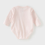 Dave&Bella Baby Girls/Boys Summer Green/Light Pink Breathable Cotton Soft Rompers