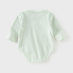 Dave&Bella Baby Girls/Boys Summer Green/Light Pink Breathable Cotton Soft Rompers