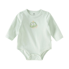 Dave&Bella Baby Girls/Boys Summer Green/Light Pink Breathable Cotton Soft Rompers