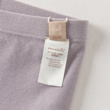 Dave&Bella Toddler Girls Purple/Grey Cute Bow Tie Soft Legging Pants