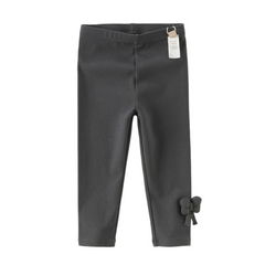 Dave&Bella Toddler Girls Purple/Grey Cute Bow Tie Soft Legging Pants