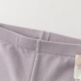 Dave&Bella Toddler Girls Purple/Grey Cute Bow Tie Soft Legging Pants