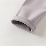 Dave&Bella Toddler Girls Purple/Grey Cute Bow Tie Soft Legging Pants