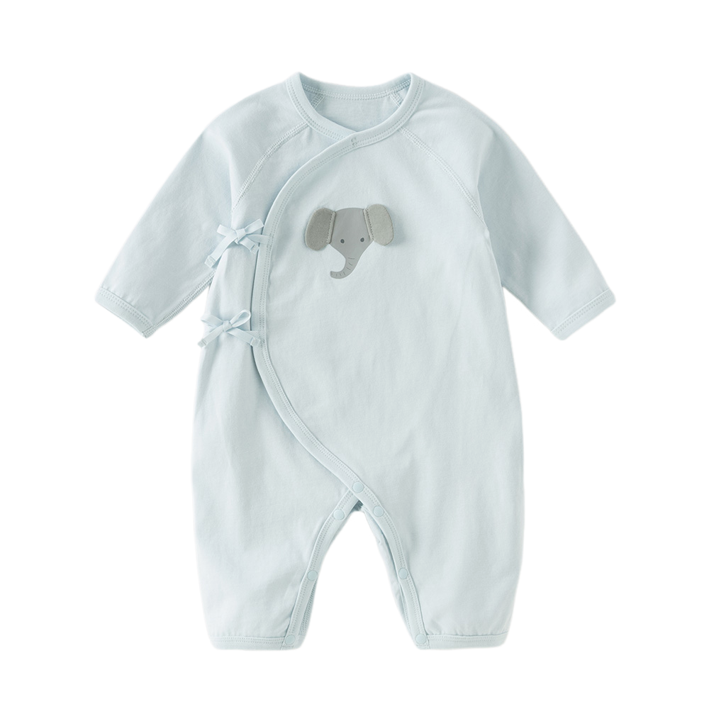 Dave&Bella Baby Girls/Boys Pink/Blue Cute Animals Cozy Cotton Rompers