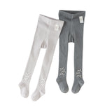 Dave&Bella Kids Girls Light Purple/Grey Stretchable Footed Tights