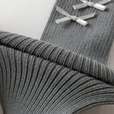 Dave&Bella Kids Girls Light Purple/Grey Stretchable Footed Tights